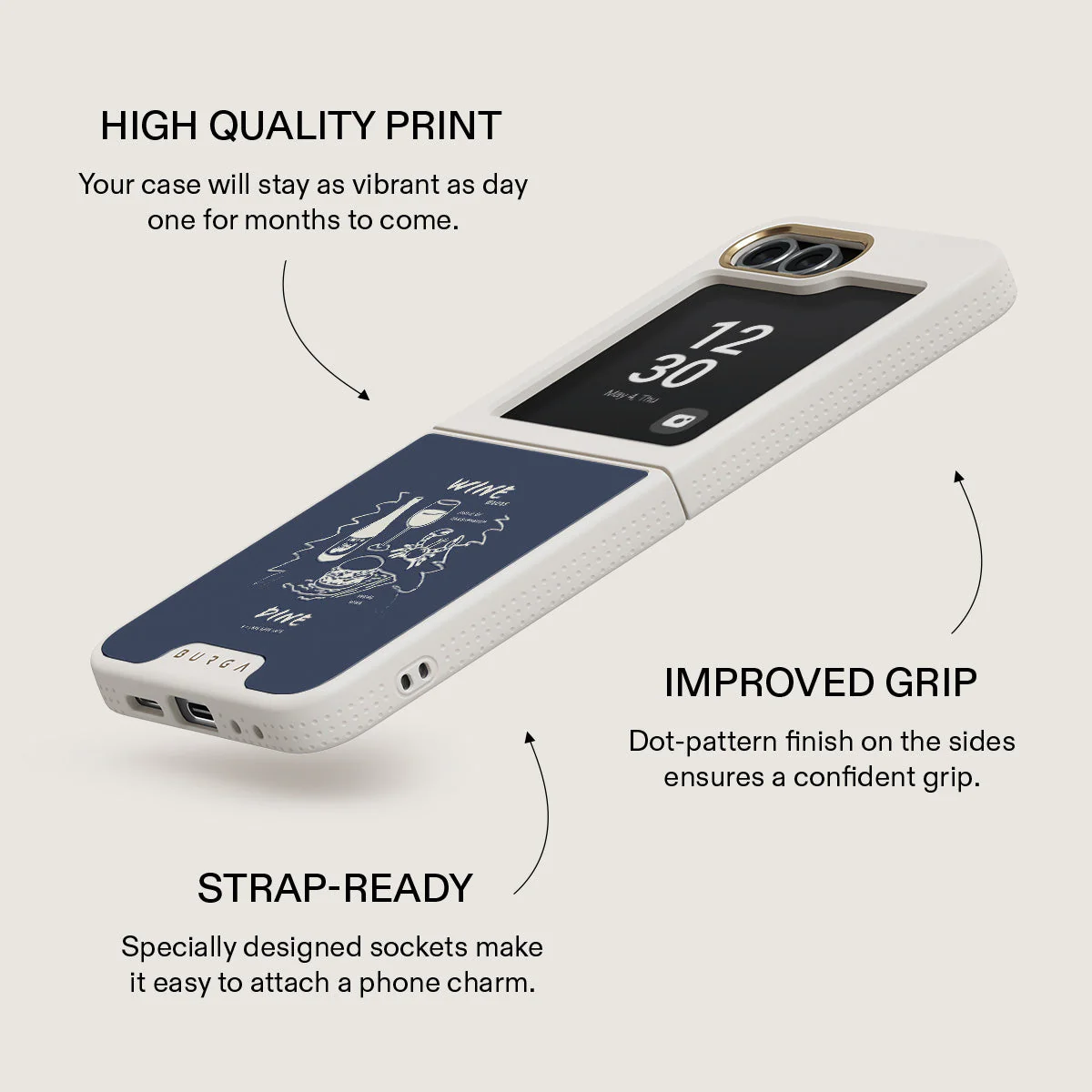 Wine & Dine - Samsung Galaxy Z Flip 6 Case - Image 24