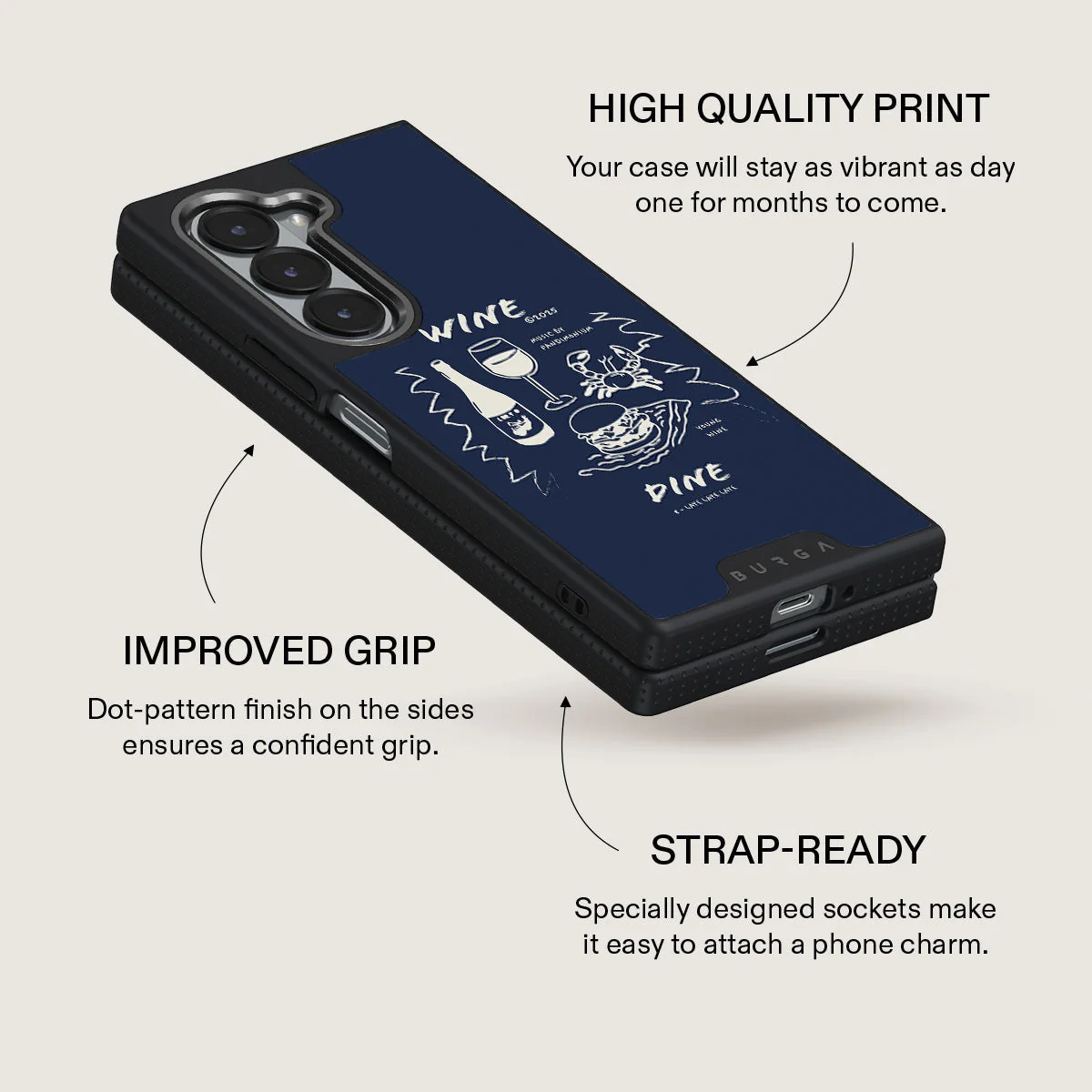 Wine & Dine - Samsung Galaxy Z Fold 6 Case - Image 12