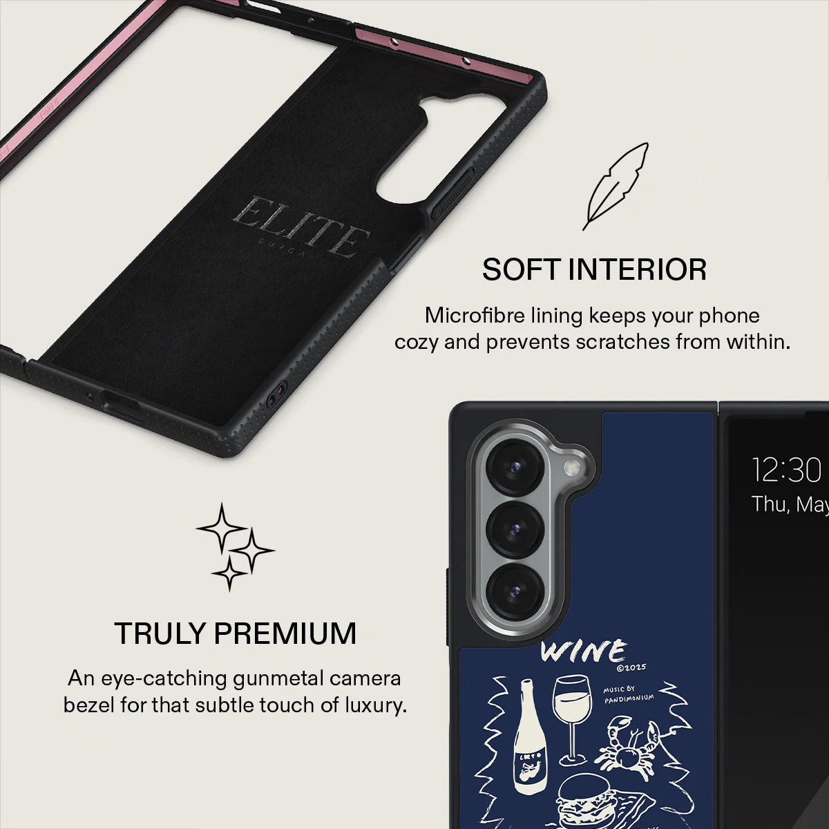 Wine & Dine - Samsung Galaxy Z Fold 6 Case - Image 13