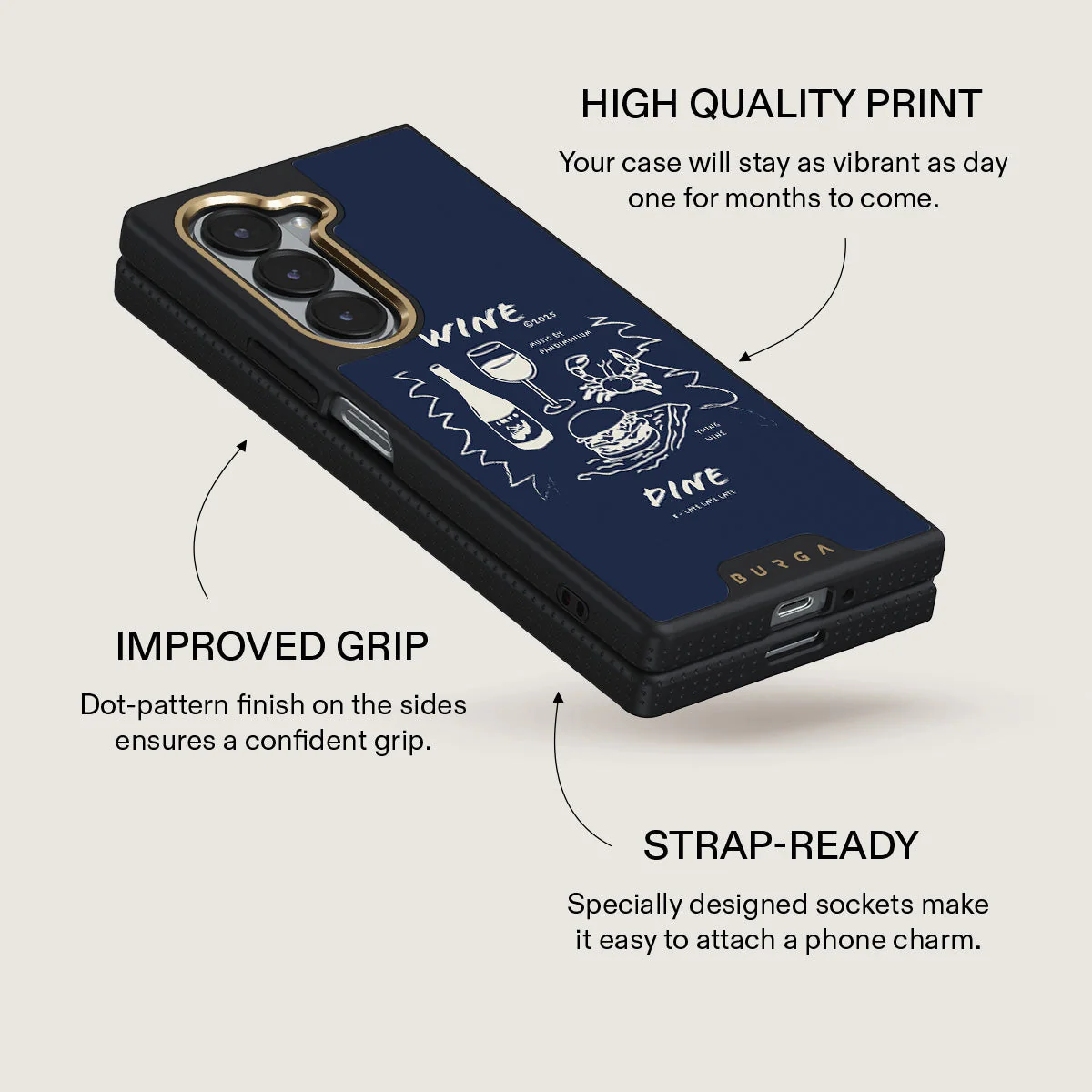 Wine & Dine - Samsung Galaxy Z Fold 6 Case - Image 5