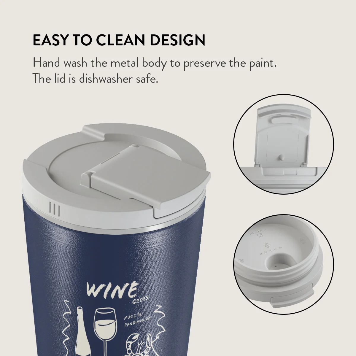 Wine & Dine - Travel Mug - Image 16