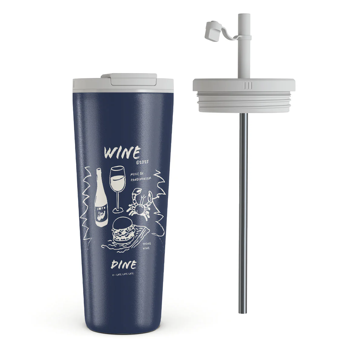 Wine & Dine - Travel Mug - Image 6
