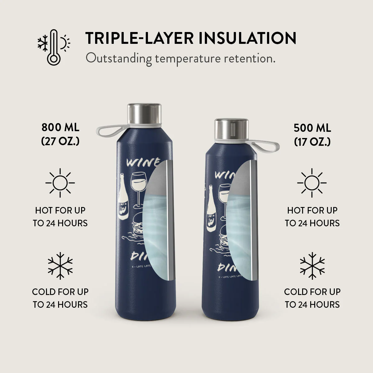 Wine & Dine - Water Bottle - Image 6