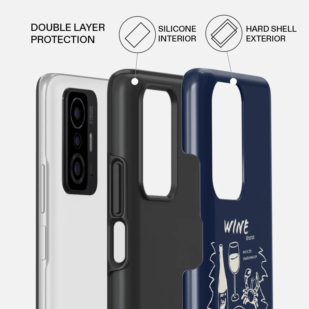 Wine & Dine - Xiaomi 11T / 11T Pro Case - Image 2