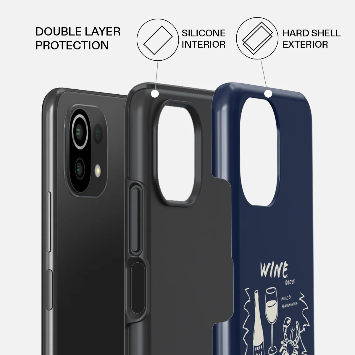 Wine & Dine - Xiaomi Mi 11 Lite 4G / 5G Case - Image 2