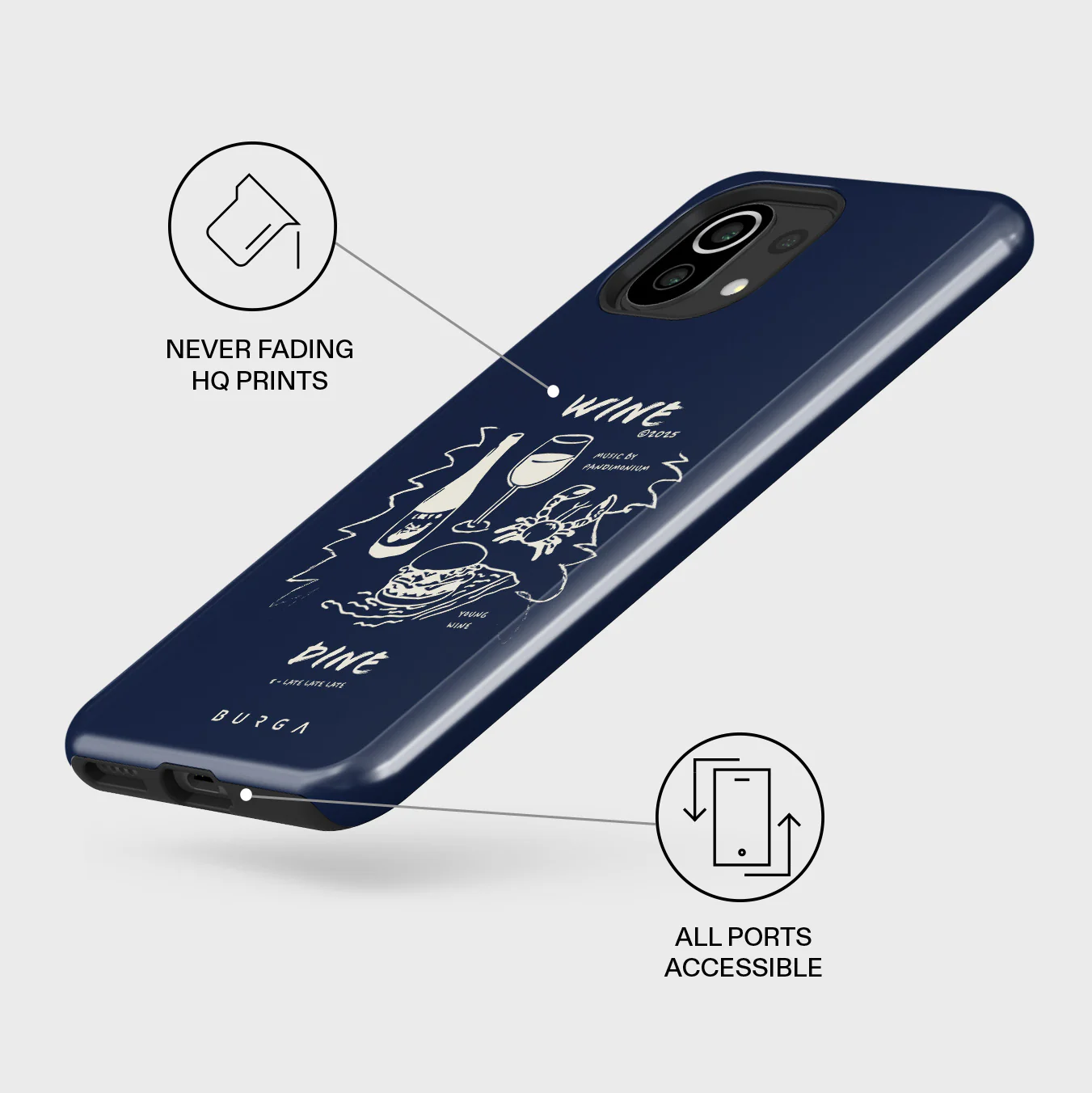 Wine & Dine - Xiaomi Mi 11 Lite 4G / 5G Case - Image 3