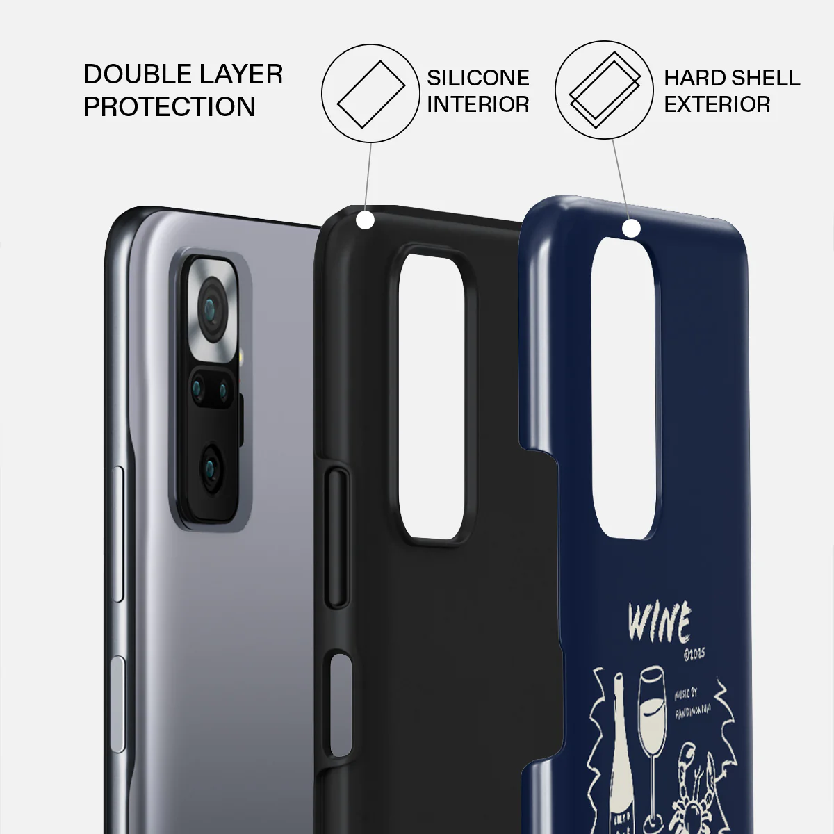 Wine & Dine - Xiaomi Redmi Note 10 Pro Case - Image 2