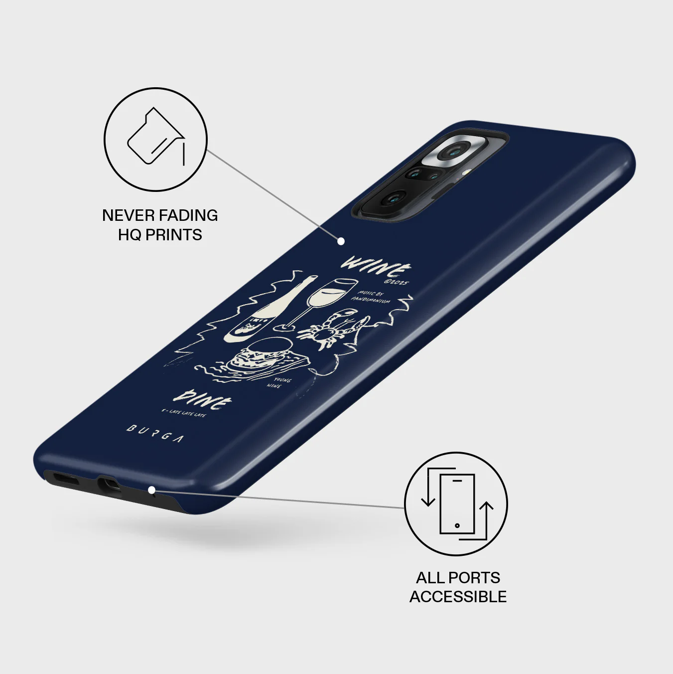 Wine & Dine - Xiaomi Redmi Note 10 Pro Case - Image 3