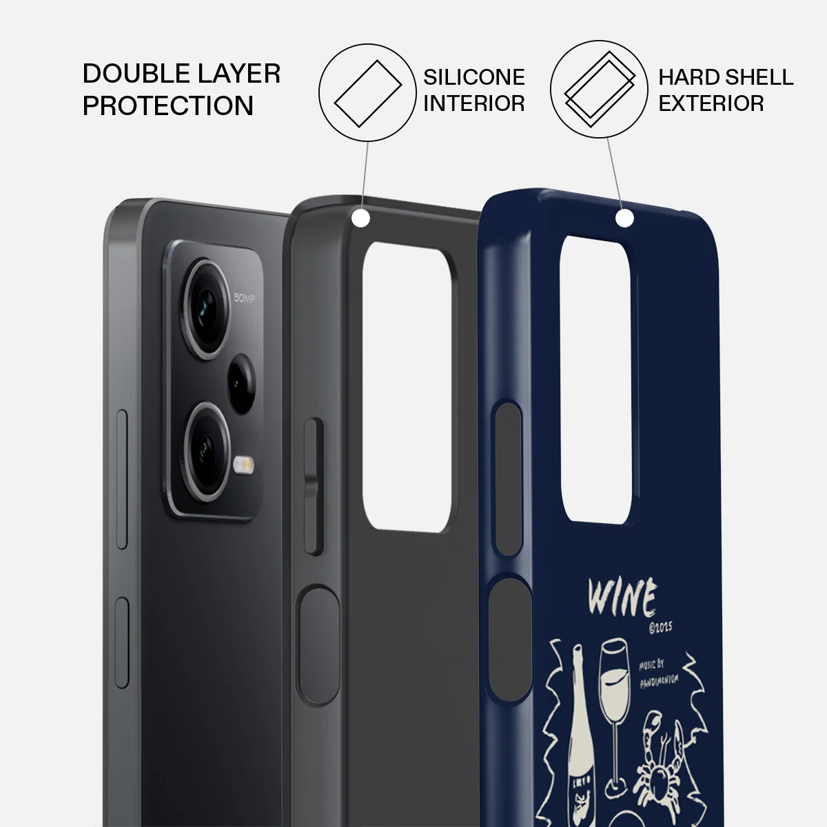 Wine & Dine - Xiaomi Redmi Note 12 Pro 5G Case - Image 2