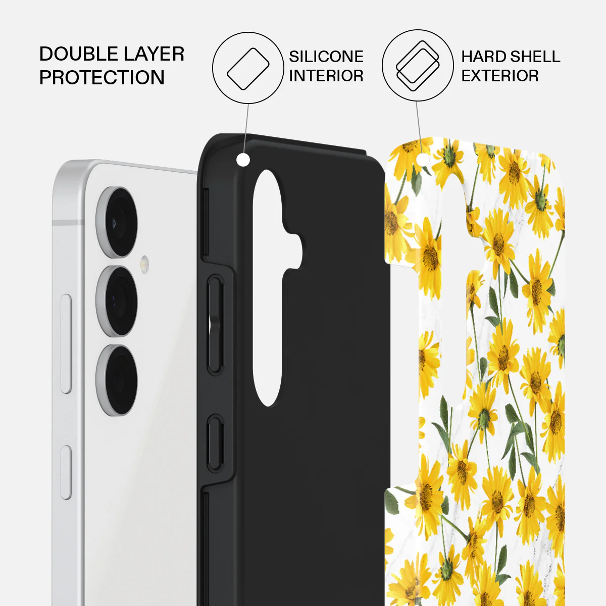Summer Scent - Yellow Flower Samsung Galaxy S25 FE Case - Image 2