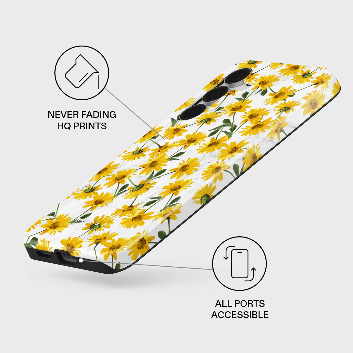 Summer Scent - Yellow Flower Samsung Galaxy S25 FE Case - Image 3