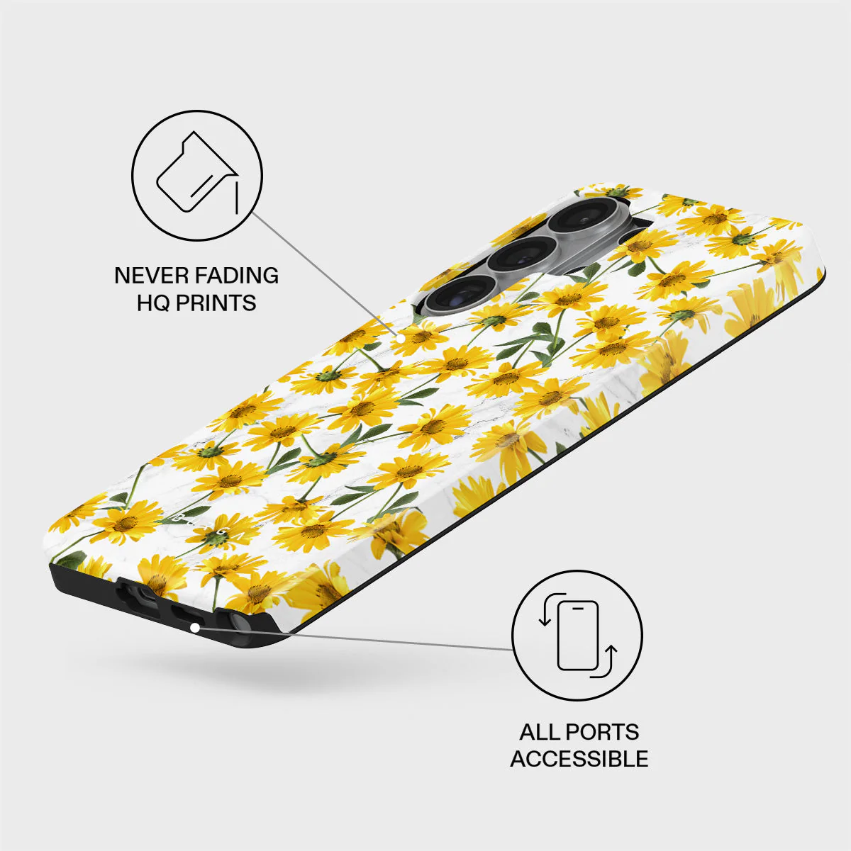 Summer Scent - Yellow Flower Samsung Galaxy S26 Ultra Case - Image 3