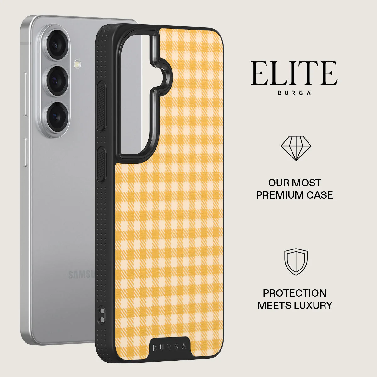 Tuscan Sun - Yellow Plaid Samsung Galaxy S26 Plus Case - Image 13