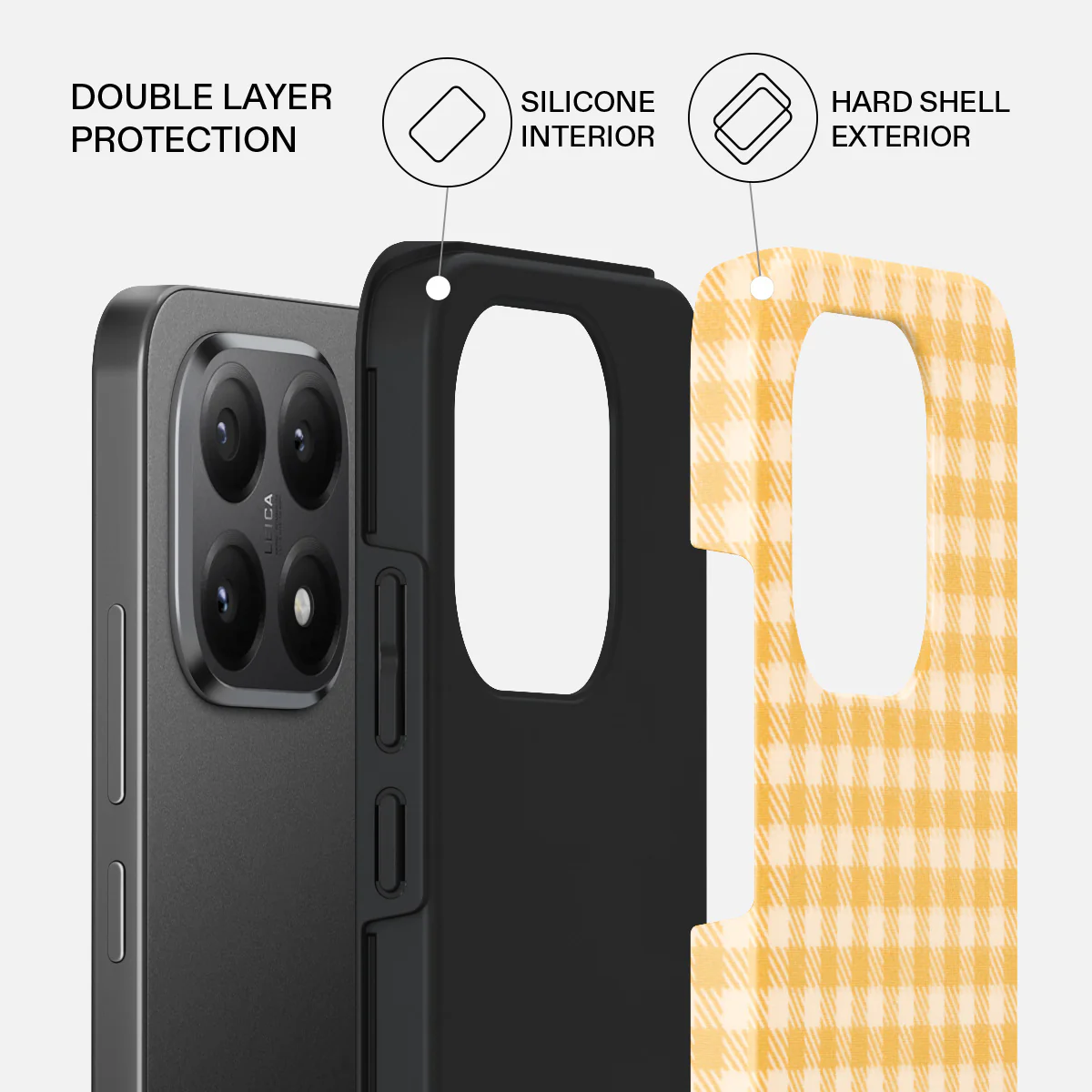 Tuscan Sun - Yellow Plaid Xiaomi 15T Case - Image 2