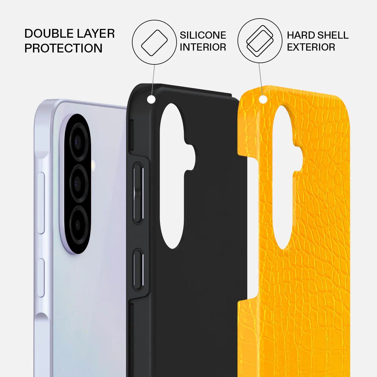 Canary Yellow - Snake Skin Samsung Galaxy A37 5G Case - Image 2