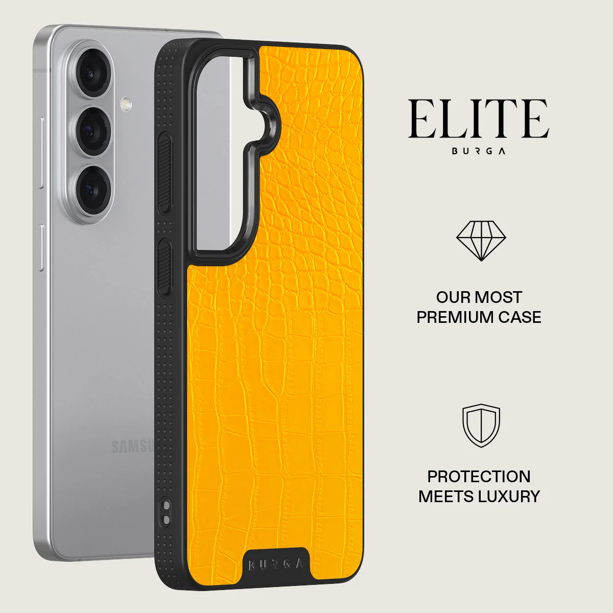 Canary Yellow - Snake Skin Samsung Galaxy S26 Case - Image 13