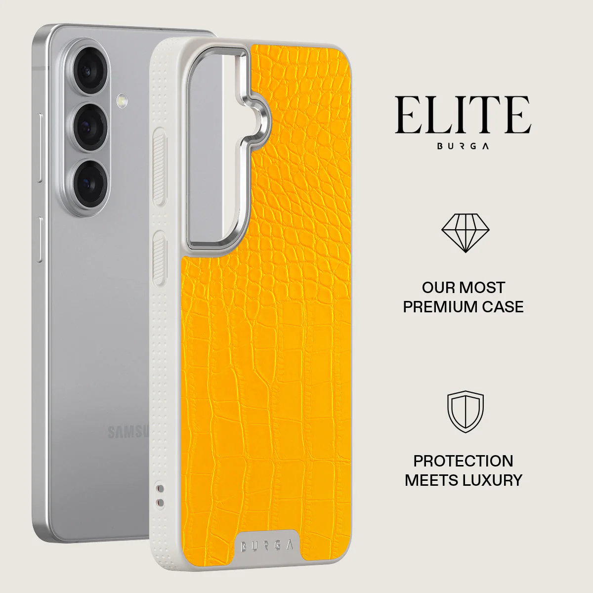 Canary Yellow - Snake Skin Samsung Galaxy S26 Case - Image 34