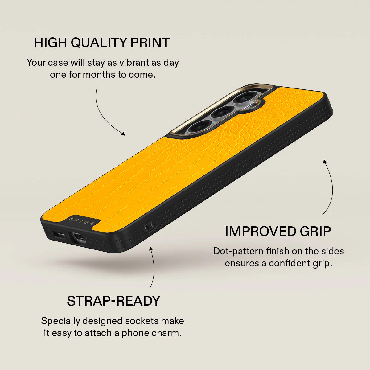 Canary Yellow - Snake Skin Samsung Galaxy S26 Plus Case - Image 9