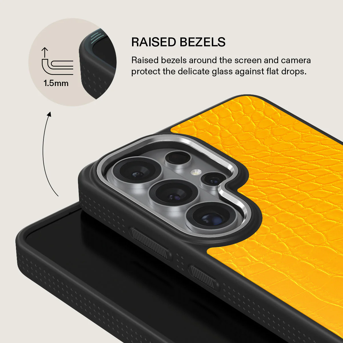 Canary Yellow - Snake Skin Samsung Galaxy S26 Ultra Case - Image 22