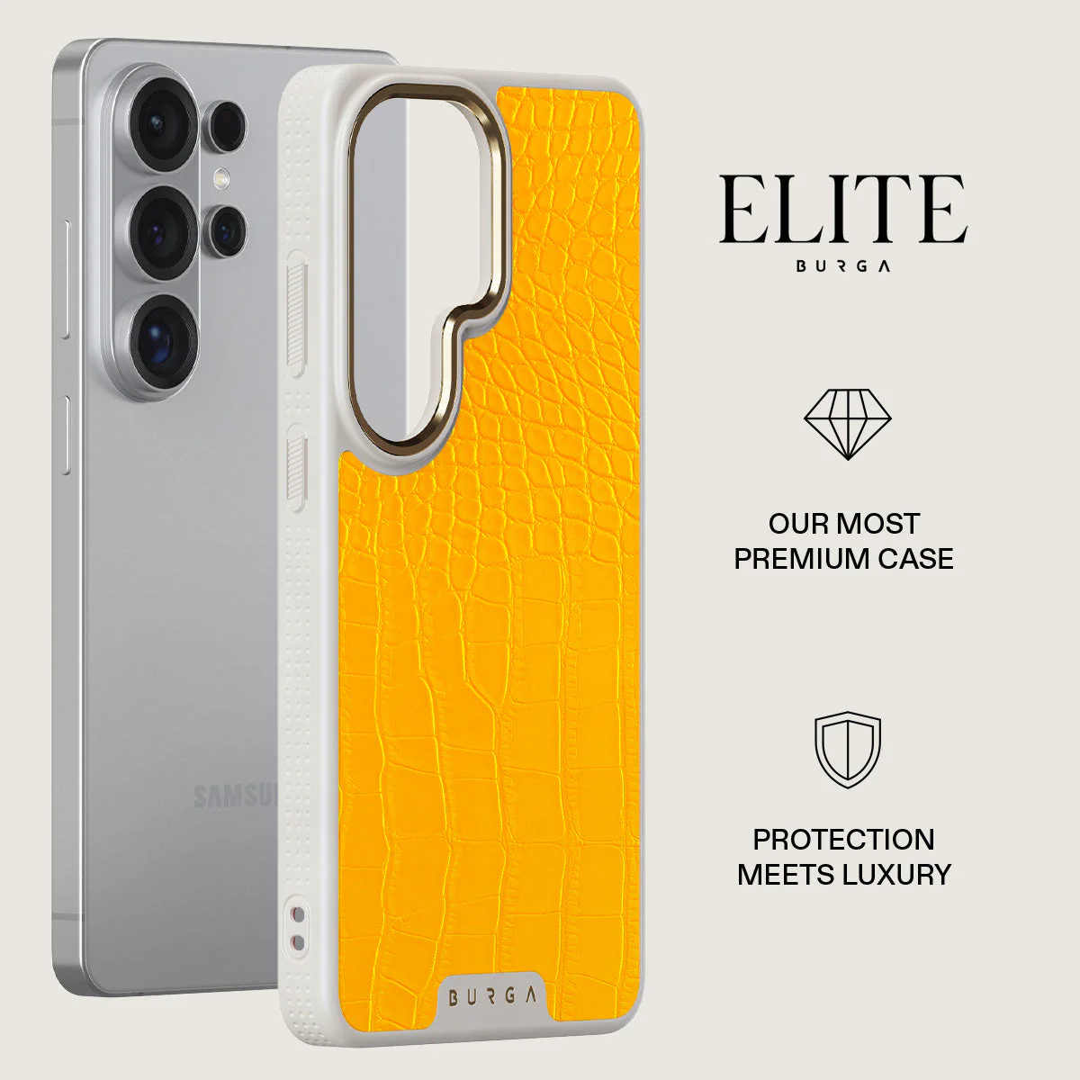 Canary Yellow - Snake Skin Samsung Galaxy S26 Ultra Case - Image 27