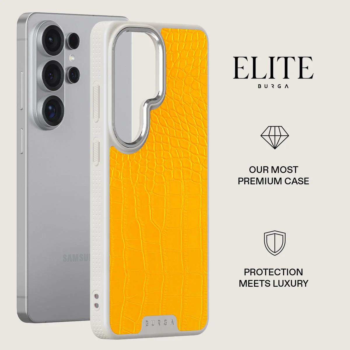 Canary Yellow - Snake Skin Samsung Galaxy S26 Ultra Case - Image 34