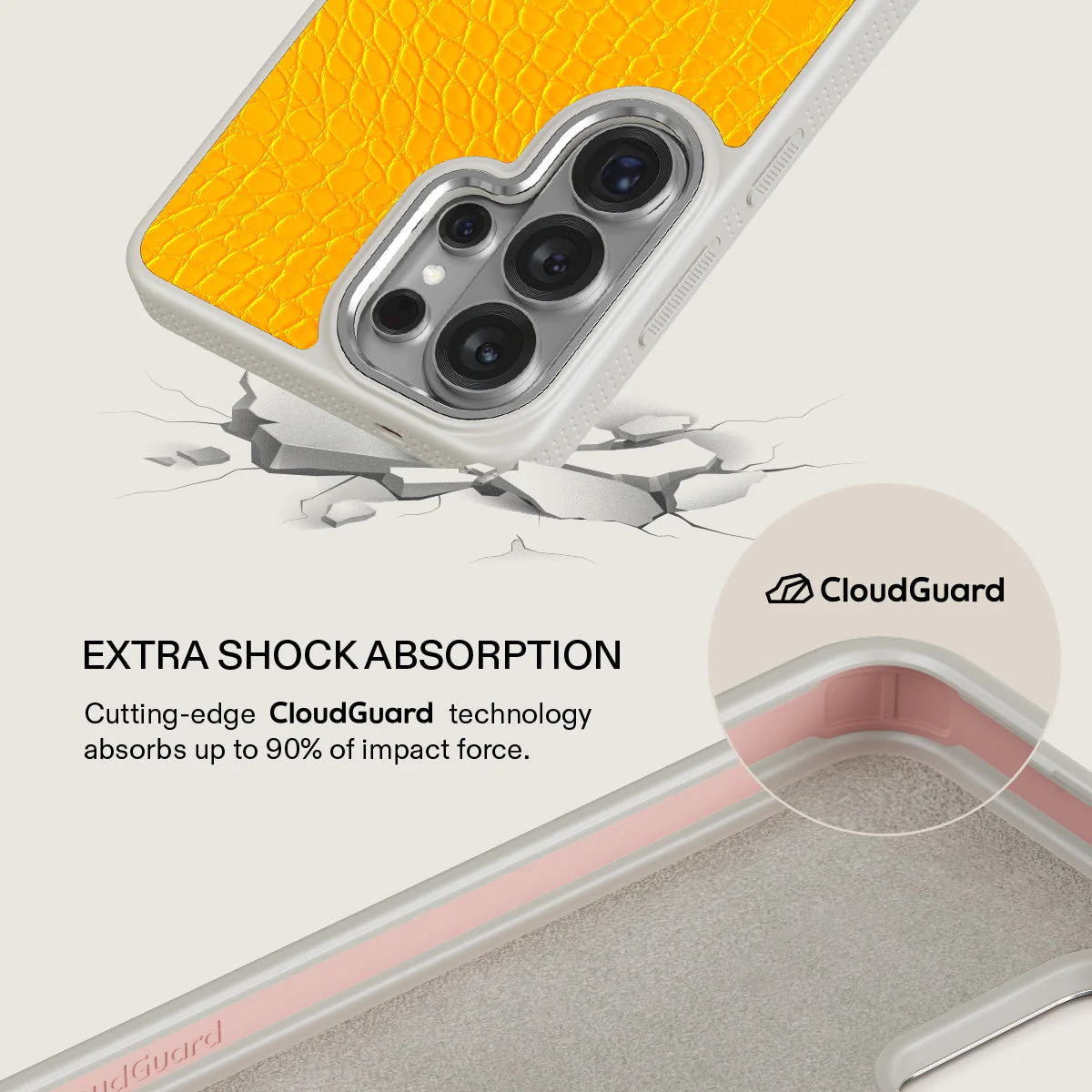 Canary Yellow - Snake Skin Samsung Galaxy S26 Ultra Case - Image 35