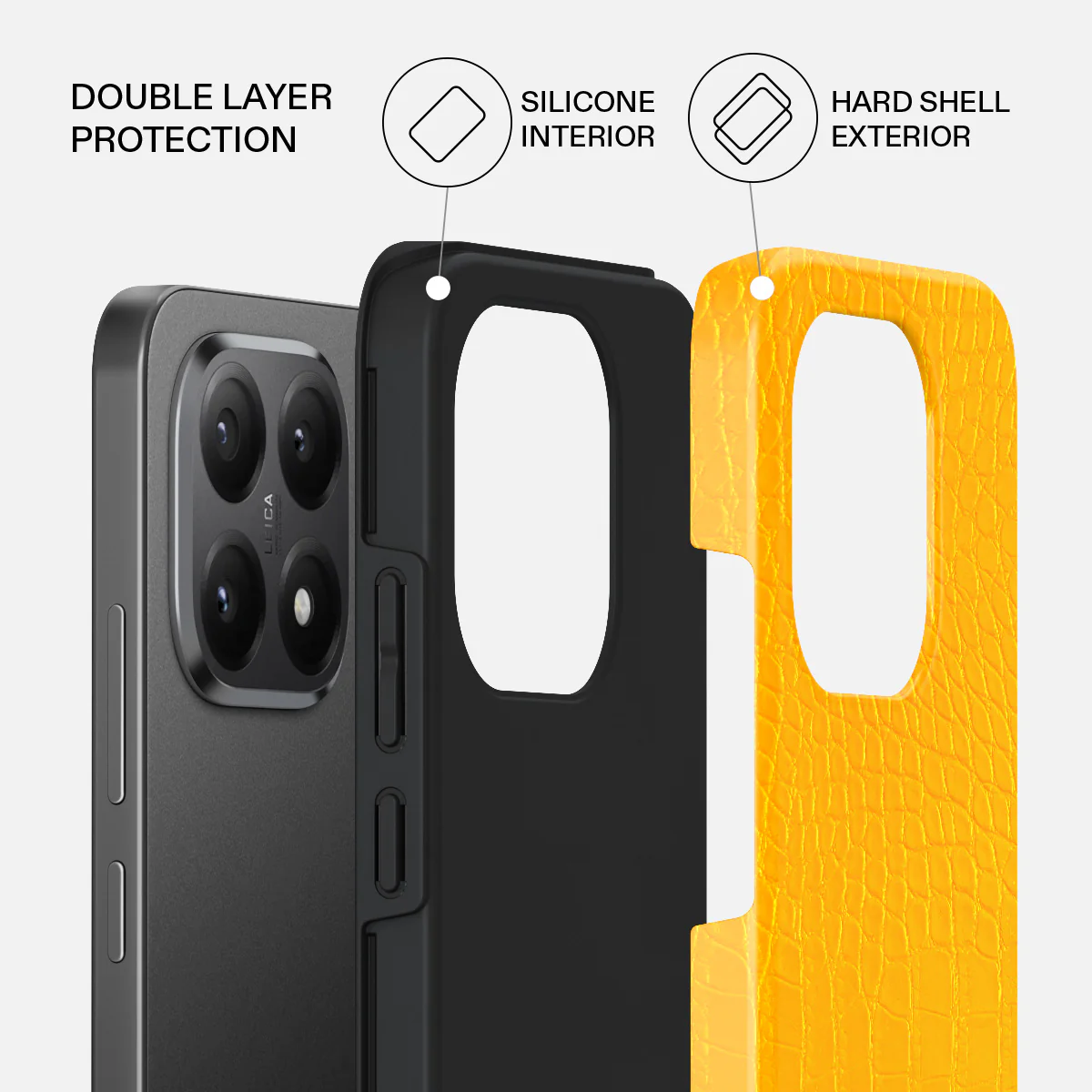 Canary Yellow - Snake Skin Xiaomi 15T Case - Image 2
