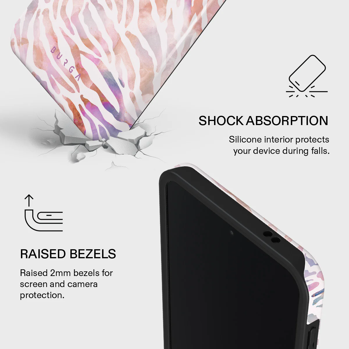 Sultry July - Zebra Samsung Galaxy A57 5G Case - Image 4