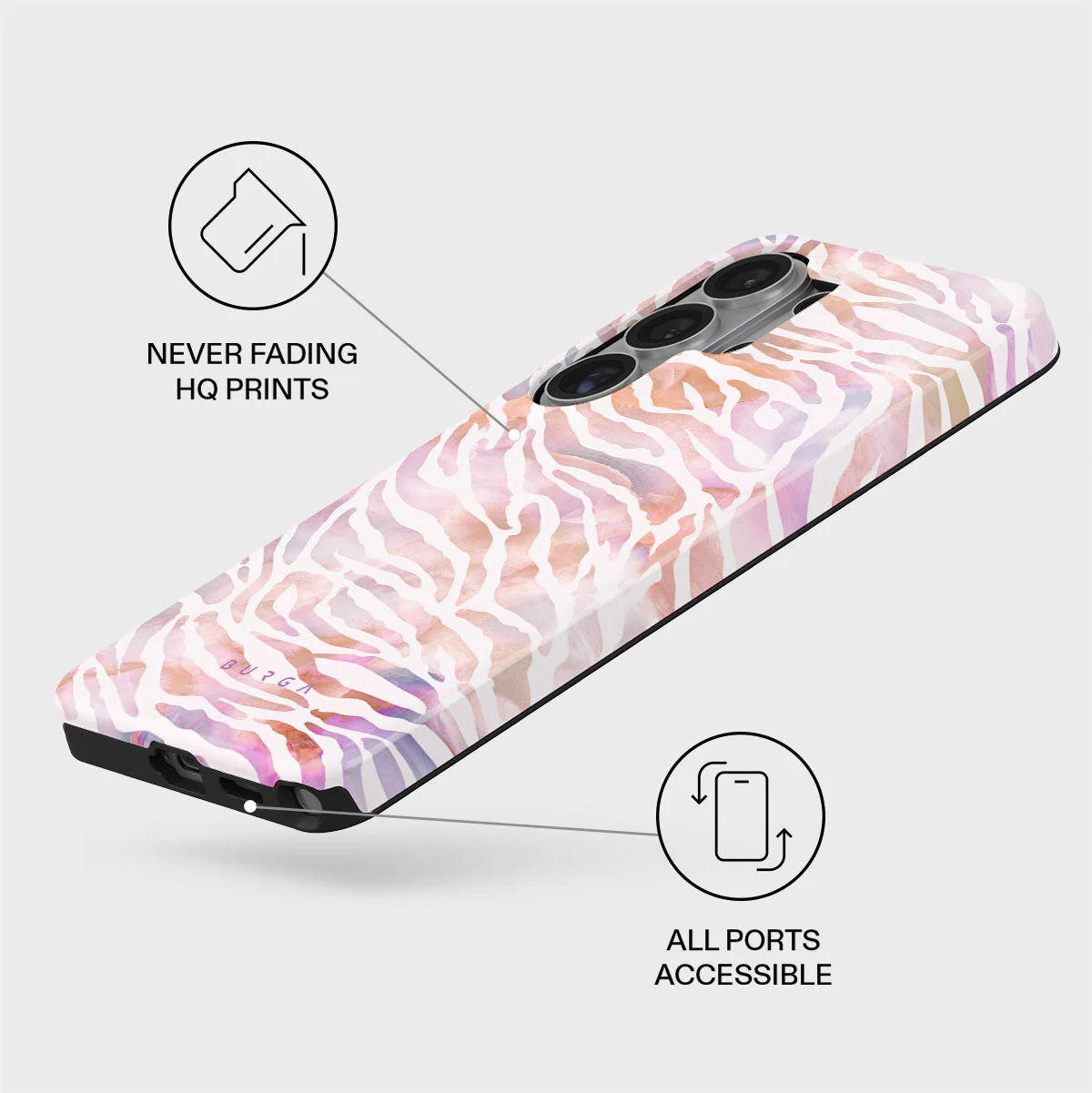 Sultry July - Zebra Samsung Galaxy S26 Ultra Case - Image 3